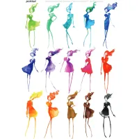 Jane Davenport Collage Sheets A4 Brighter Days (8pcs) (CEJDCOL002)